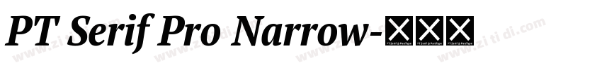 PT Serif Pro Narrow字体转换